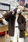 现货时尚设计感抽绳立领短外套2097款P130控188，女装短外套，2C139