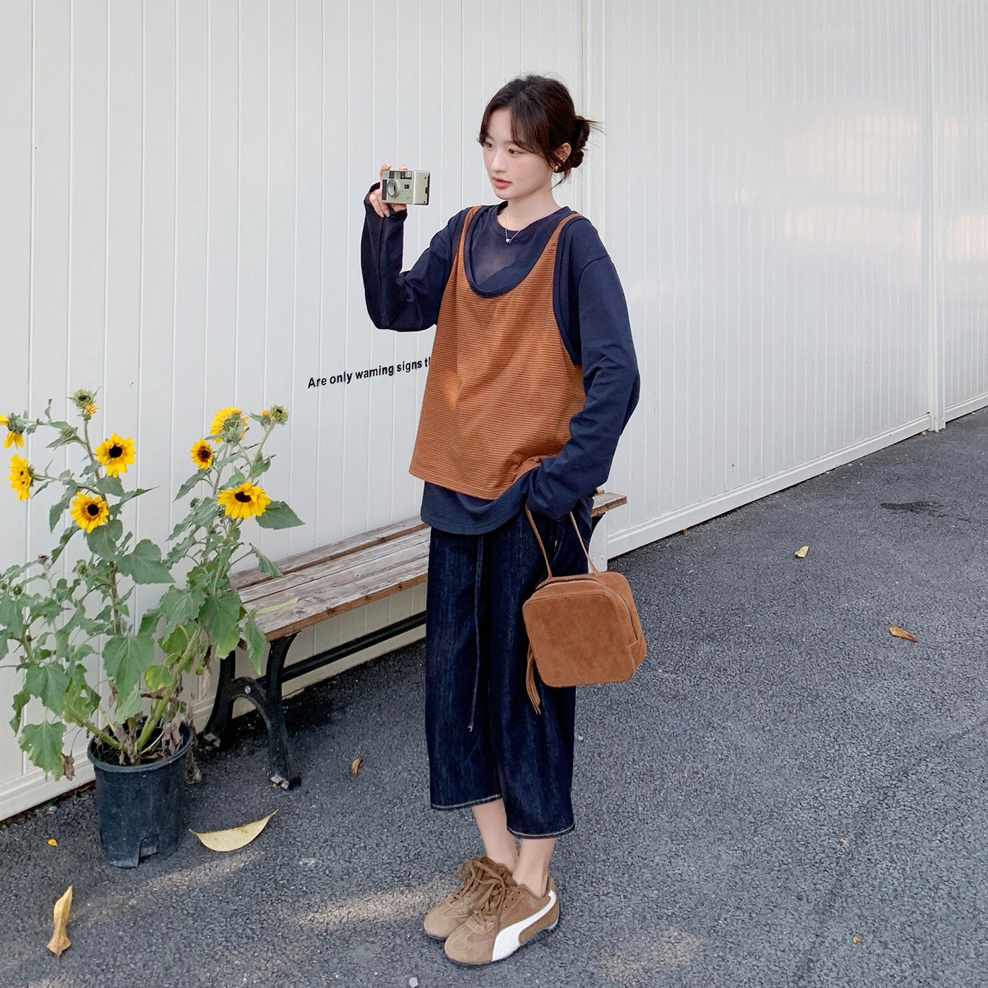 新品休闲条纹背心+针织衫+牛仔裤三件套2C139-909-P190-K308,女装套装/套裙,2C139