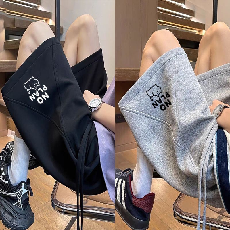 夏季薄款拼接短裤男女学生宽松百搭薄款五分休闲裤大码潮流沙滩裤