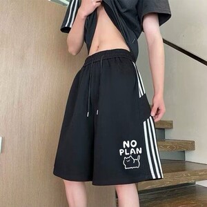 2026年夏季新款拼接短裤韩版男女中性风美式潮流休闲跑步五分中裤