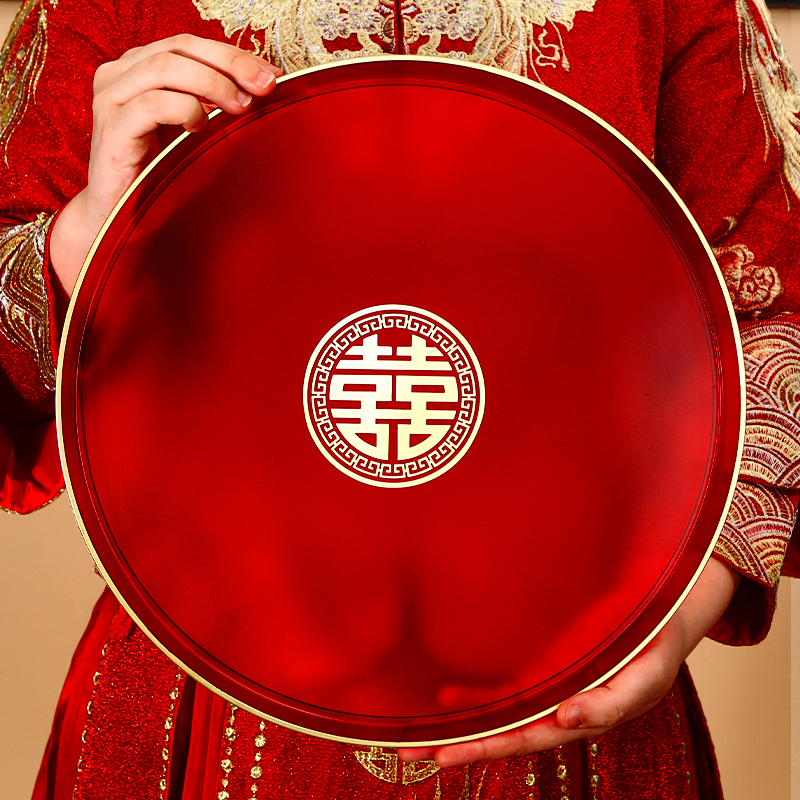 麦达令结婚果盘透明喜糖盘