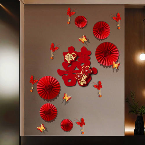 婚房布置玄关背景墙装饰