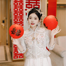 婚礼纸灯笼婚房布置 喜字灯笼结婚领证拍照道具红色喜事双囍中式