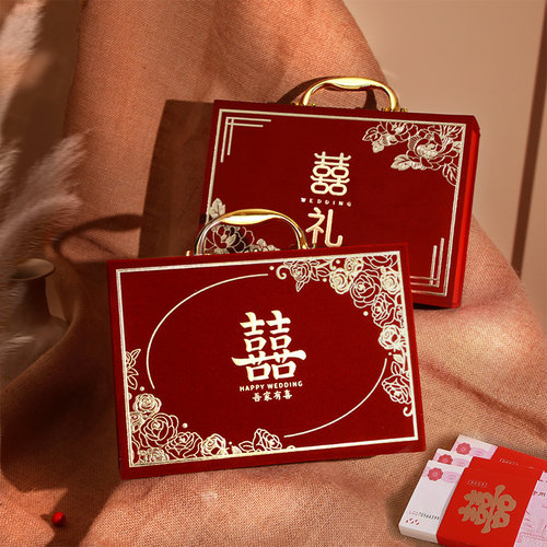订婚彩礼钱盒子彩礼箱