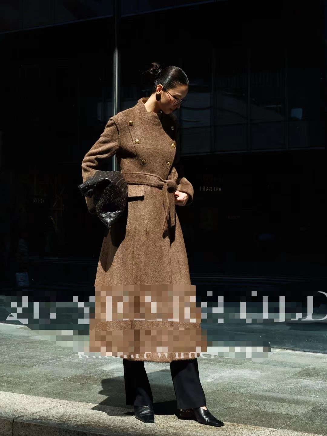 价格咨询.欧洲站原创设计师走秀款重工高定气质女羊毛大衣1018