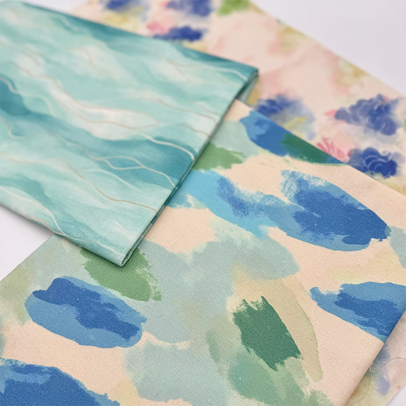 水彩画亮色系设计印花布加密棉麻布料桌布沙发窗帘面料diy装饰布,居家布艺,海绵垫/布料/面料/手工diy,淘宝优惠券,粉丝福利购,淘宝优惠卷