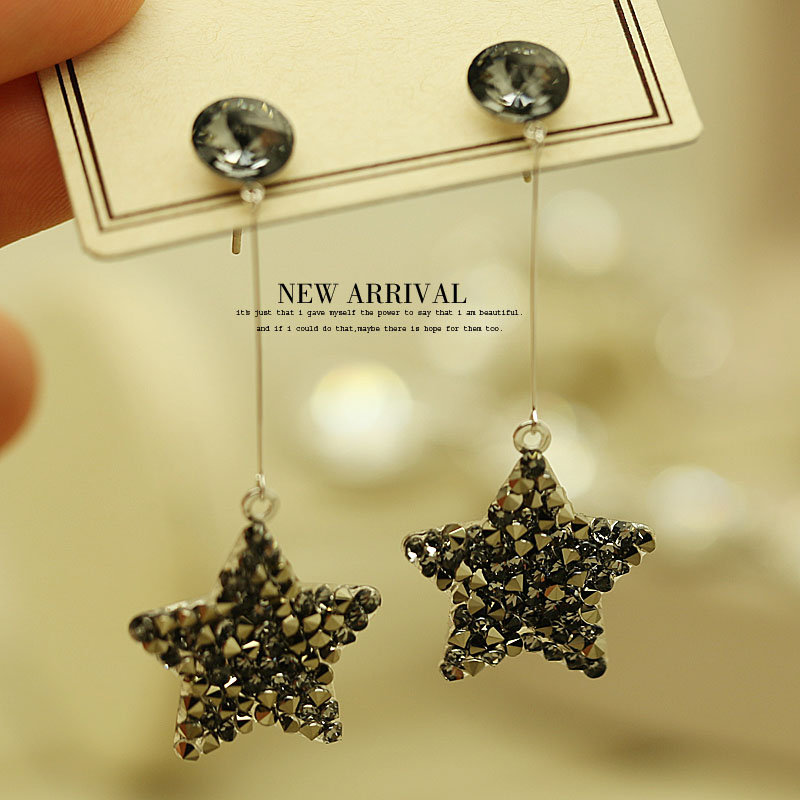 e05优雅奥地利合成五星韩版水晶