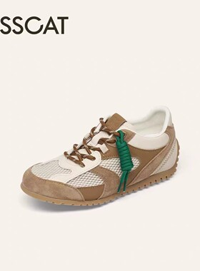 KISSCAT接吻猫休闲运动鞋26春新舒适百搭小圆头德训鞋K76166A-50