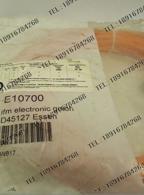 原装正品 德国易福门 IFM M12 90度接插件 E 10700/EVT004电缆5米