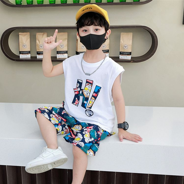 奥特曼纯棉背心男童夏装2025新款卡通休闲运动无袖T恤小男孩上衣,童装/婴儿装/亲子装,背心吊带,淘宝优惠券,粉丝福利购,淘宝优惠卷