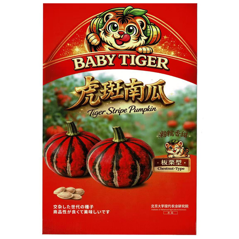 虎斑贝贝南瓜种子高产红绿香甜板栗小蔬菜阳台盆栽庭院种籽孑瓜类