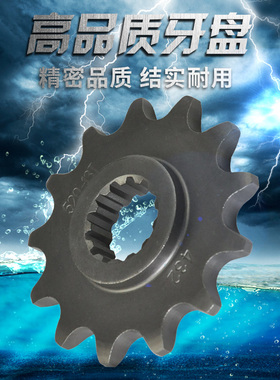 适用铃木 GSF250 盗匪250 RGV250 RMX250 KLX400小链轮牙盘小齿轮