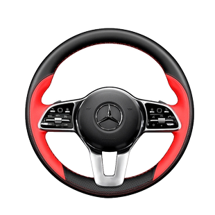 适用奔驰glb220 gla200专用真皮方向盘套手缝23款EQA EQB EQC改款