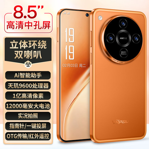 【新品上市 官方正品】viipoo大内存1亿像素高清大屏12000毫安大电池超长待机游戏双大喇叭AI全网通智能手机