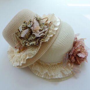 实拍海边沙滩渡假 夏季 韩版沙滩帽 遮阳帽 草帽 太阳帽 帽子