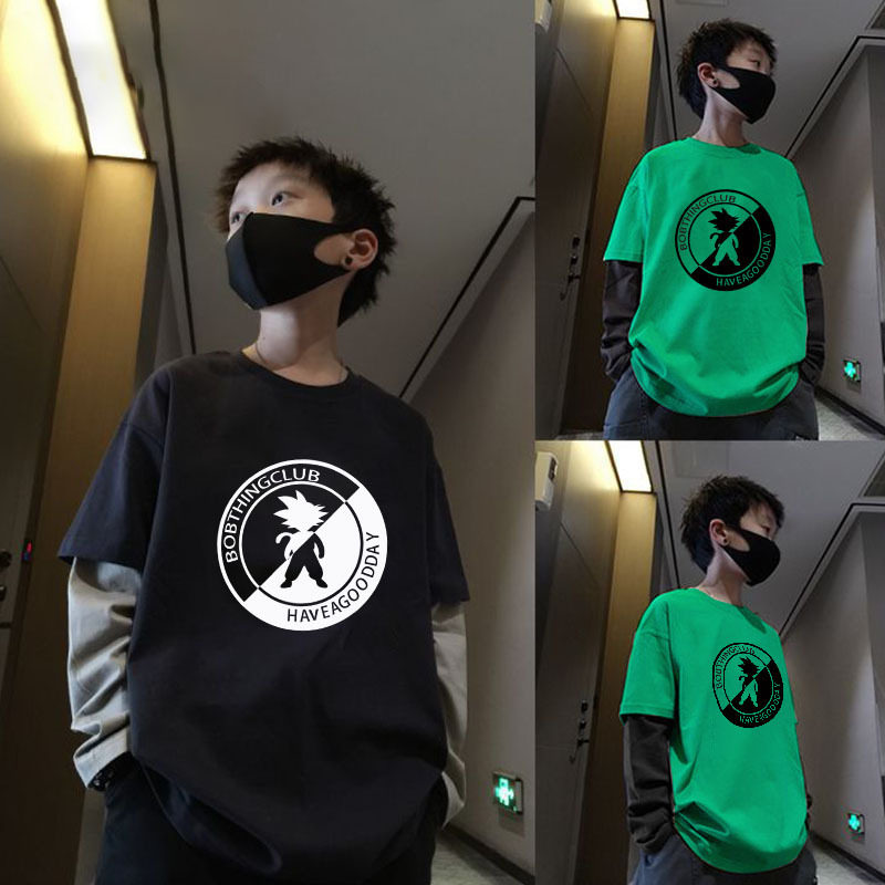 男童秋装2024秋季新款儿童韩版假两件长袖T恤街头风卡通上衣痞帅,童装/婴儿装/亲子装,T恤,淘宝优惠券,粉丝福利购,淘宝优惠卷