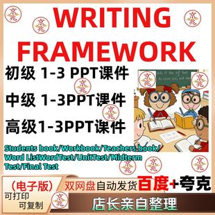 Writing Framework写作框架课件 PPT小学英语写作句子文章段落