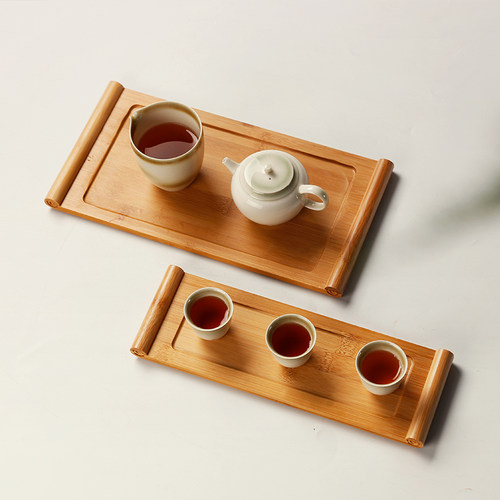 平板实木小竹功夫茶具