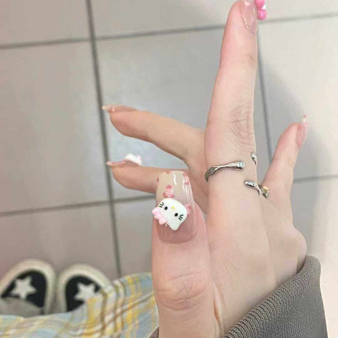 纯手工定制穿戴甲可拆卸美甲贴片假指甲可爱俏皮显白可拆孕妇新款,彩妆/香水/美妆工具,美甲工具,淘宝优惠券,粉丝福利购,淘宝优惠卷