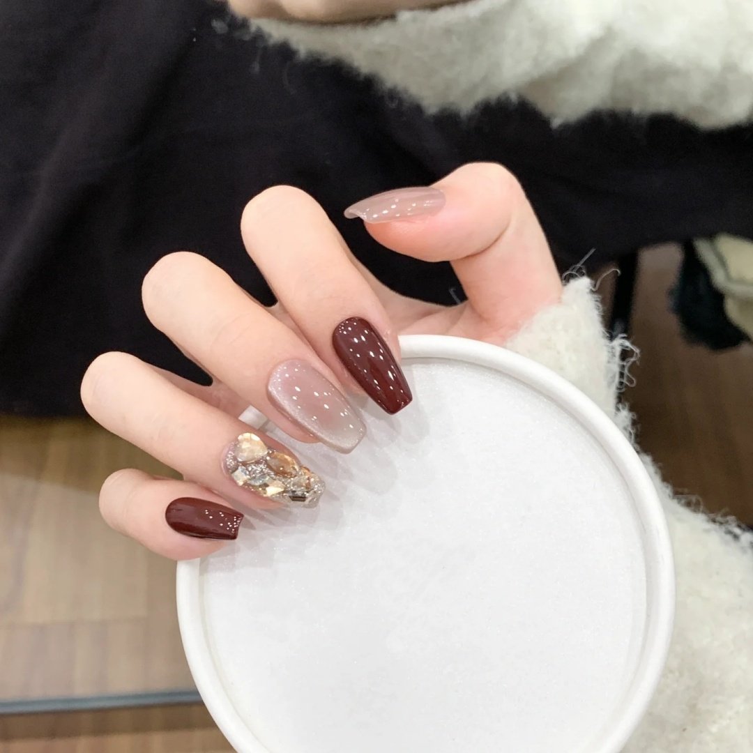 手工定制成品假指甲贴片显白港风显白可拆卸美甲穿戴甲孕妇新娘美,彩妆/香水/美妆工具,穿戴甲/甲片,淘宝优惠券,粉丝福利购,淘宝优惠卷