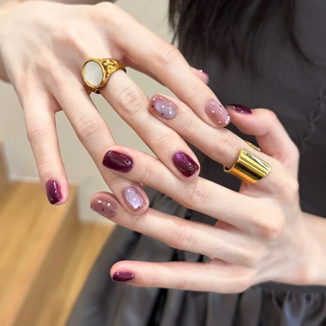 手工定制成品穿戴甲手工美甲新款波动紫色显白光疗假指甲贴片孕妇,彩妆/香水/美妆工具,穿戴甲/甲片,淘宝优惠券,粉丝福利购,淘宝优惠卷