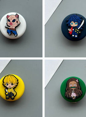 适用苹果Apple AirTag防丢器保护套卡针胸针鬼灭之刃卡通定位软壳