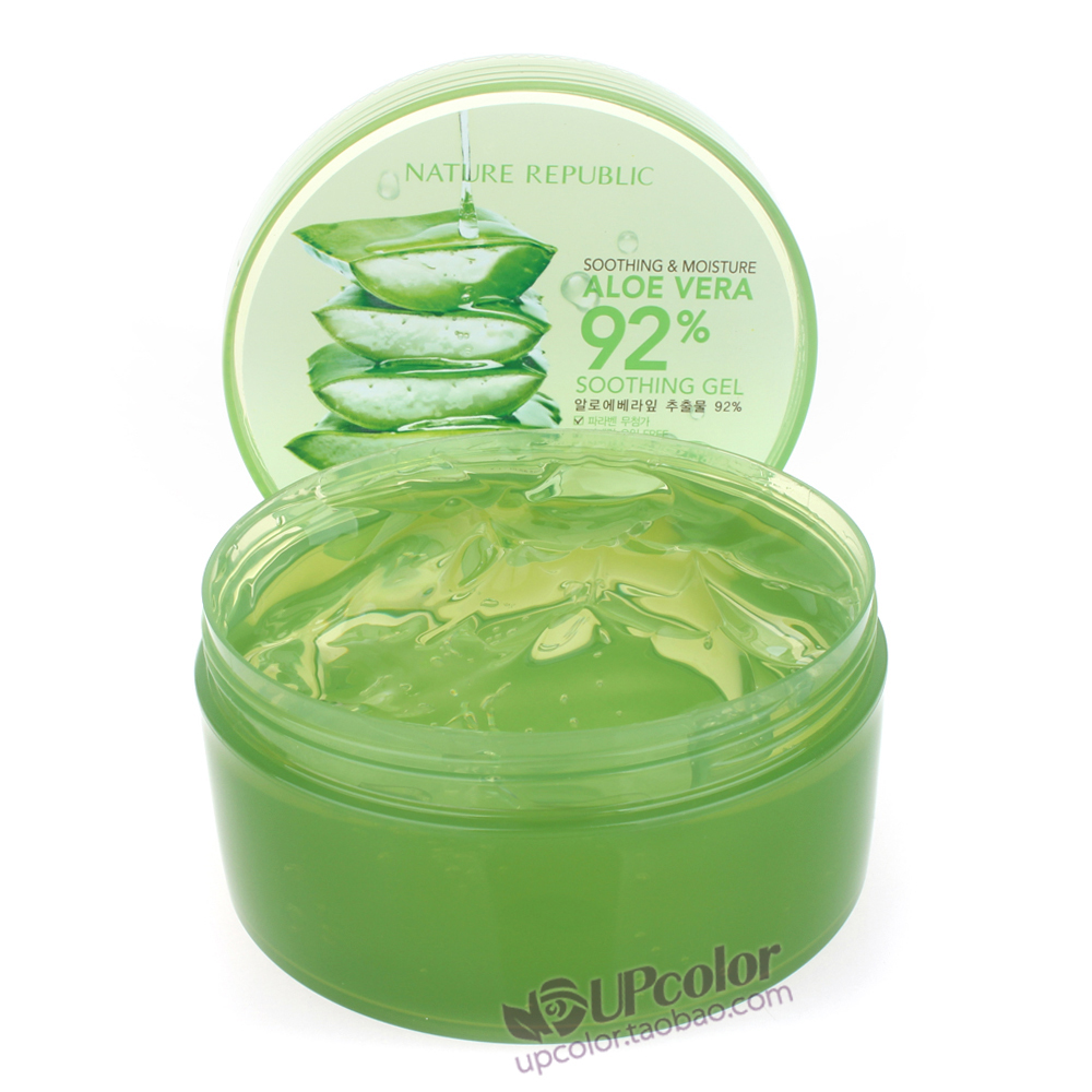 韩国正品nature republic自然乐园芦荟胶 祛痘晒后修复多功能面膜
