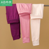 单件全棉棉毛裤 打底裤 线裤 衬裤 T008 大码 AB内衣秋冬薄女士纯棉秋裤