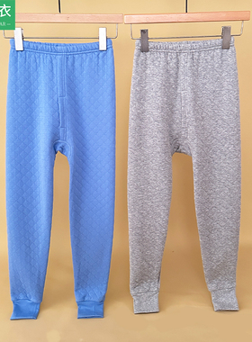 AB儿童内衣男童纯棉三层加厚秋裤青少年冬季打底高腰保暖棉裤T311