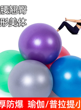 瑜伽小球普拉提迷你盆底肌麦管球25cm健身球平衡训练辅助工具用品