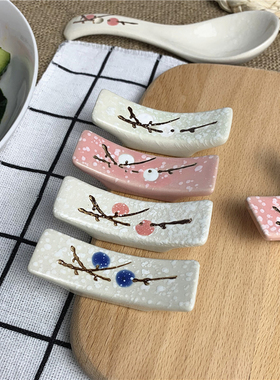 筷子托放筷子的小托高颜值陶瓷创意筷架精致中式公筷筷托筷枕笔搁