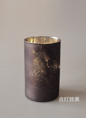口外贸小众玻璃复古烛台