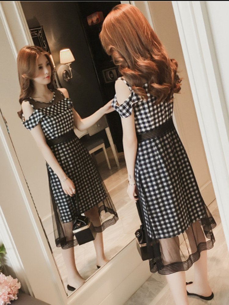 2018大碼女胖mm新款夏裝微胖顯瘦洋氣減齡胖妹妹腰粗遮肚子連衣裙
