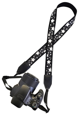 黑色星星相机背带单反相机肩带斜挎肩带相机带相机拍立得挂绳