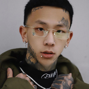 KygoSunglass欧美天然牛角无框纯钛嘻哈光学眼镜可配近视男女