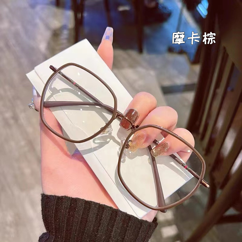 新小红书爆款摩卡棕眼镜女近视可配有度数平光变色大脸2330,ZIPPO/瑞士军刀/眼镜,定制成品光学镜,淘宝优惠券,粉丝福利购,淘宝优惠卷