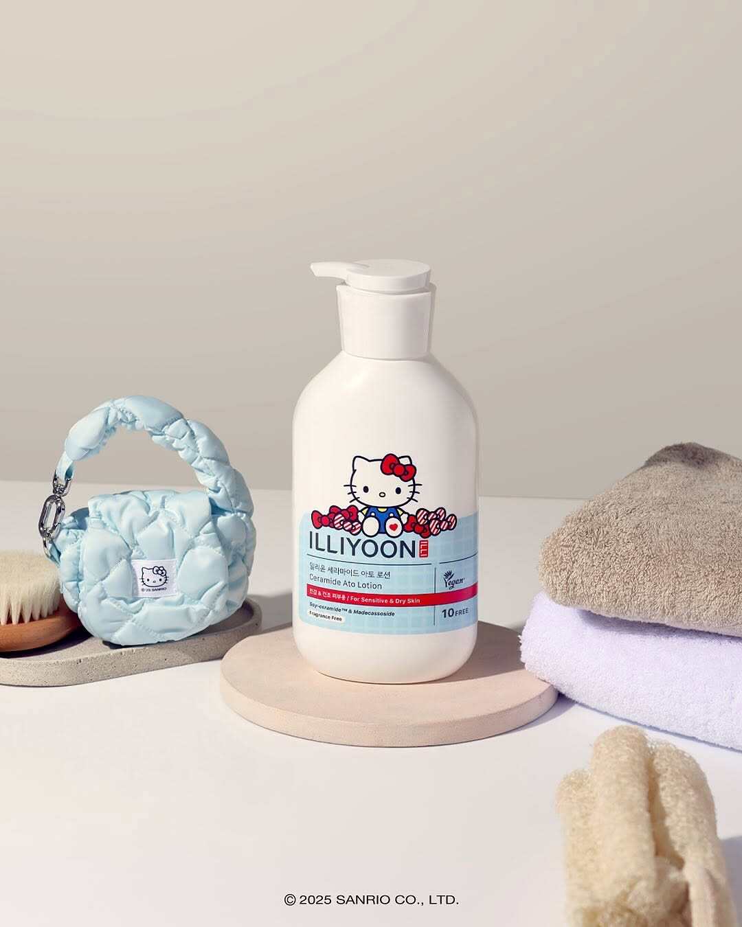 韩国直邮限量！三丽鸥hellokitty一理illiyoon润沐浴露身体乳磨砂