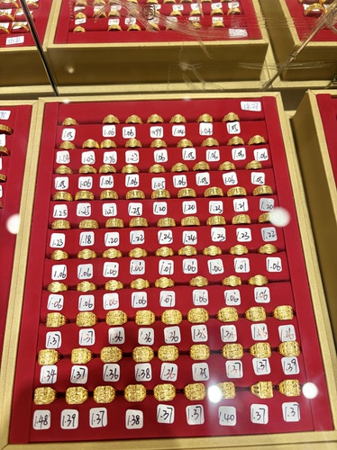 足金999宝宝戒指黄金宝宝抓周礼物送朋友宝宝周岁满月礼创意