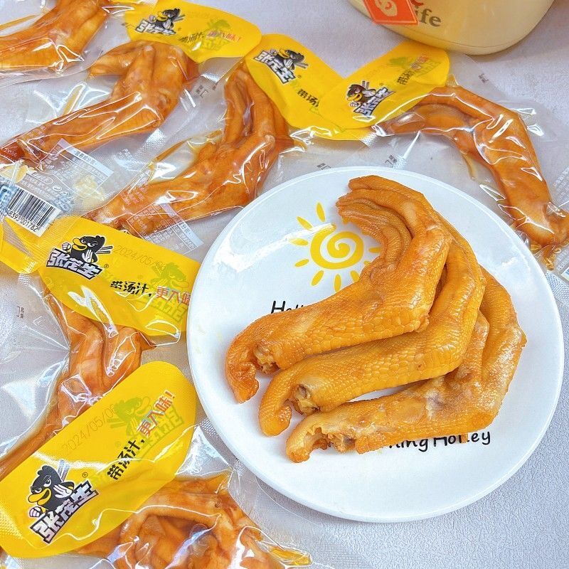 张茂生醋泡鸭掌酱香味休闲食品图片