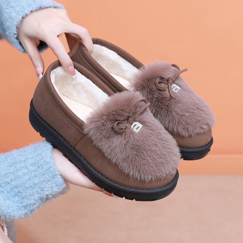 2024冬季加绒加厚女士棉靴老北京布鞋懒人一脚蹬舒适百搭妈妈棉鞋,女鞋,棉鞋,淘宝优惠券,粉丝福利购,淘宝优惠卷