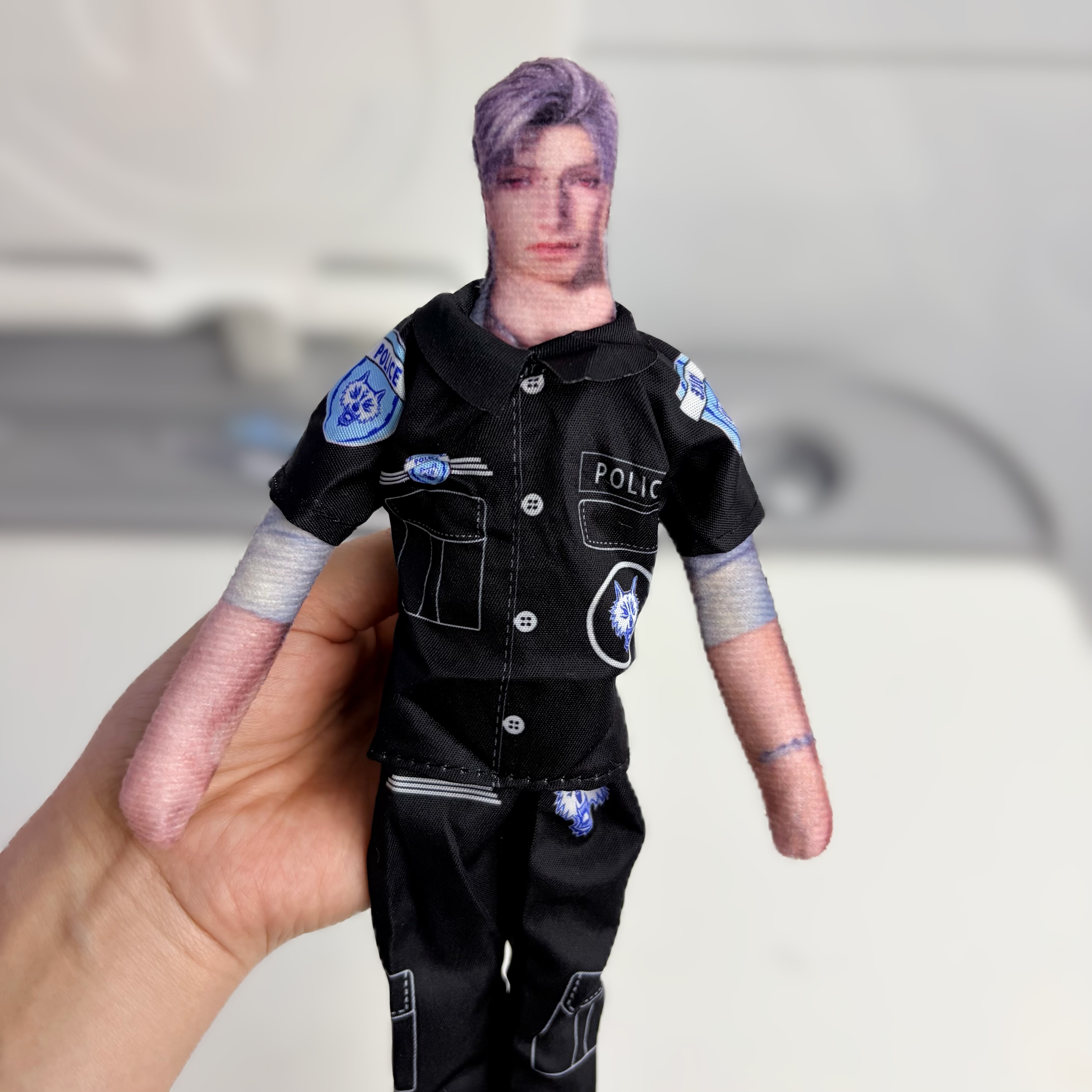 黑警服职业装第五人格衣服30cm娃娃衣服男女恋与深空老鼠干衣配件