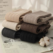 显瘦连裤 薄款 袜米白灰咖色踩脚打底袜薄绒女 春秋季 针织麻花打底裤