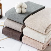 袜米白浅灰色踩脚裤 精梳棉显瘦打底裤 条纹连裤 秋裤 外穿 女春秋薄款