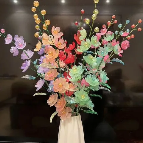 手工串珠摆放diy装饰材料全套同款木槿花花束花材料包,玩具/童车/益智/积木/模型,磁力片/磁性棒/磁性积木,淘宝优惠券,粉丝福利购,淘宝优惠卷