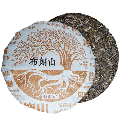 慢猴茶叶普洱茶生茶2021年布朗山古树七子饼茶357g/饼