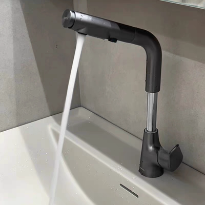 九牧32394抽拉升降卫生间洗脸盆台盆冷热水龙头 32678带漱口32677