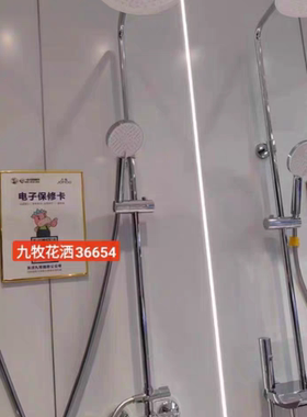 九牧36654全铜淋浴三档花洒套装硅胶易洁除垢花洒淋浴澡堂卫生间