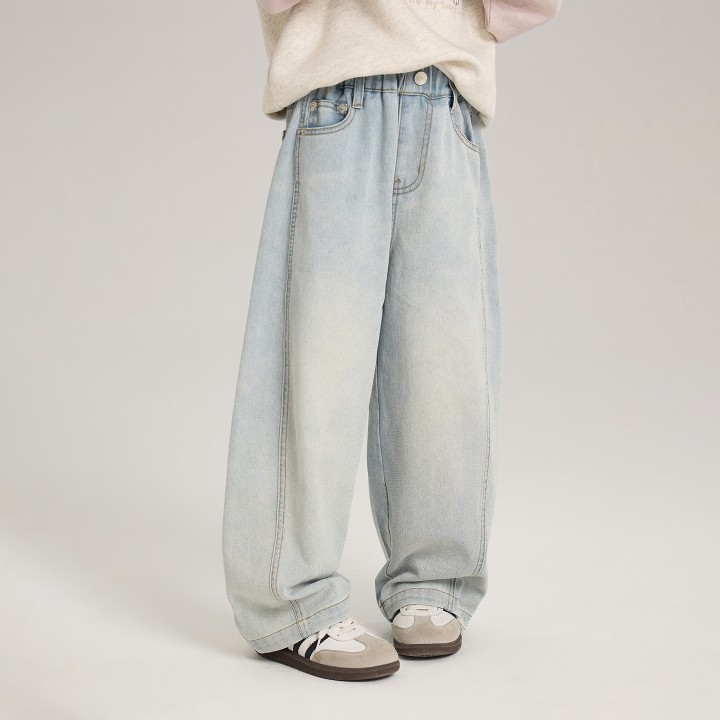 女童牛仔裤春季2026新款韩版洋气小女孩直筒裤春装儿童裤子VC2,童装/婴儿装/亲子装,儿童牛仔裤,淘宝优惠券,粉丝福利购,淘宝优惠卷