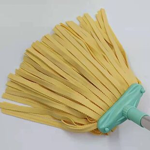 鹿皮巾家用宽头扁头16cm吸水拖把鹿皮绒自拧水传统拖布墩布,