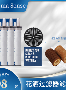 AromaSense花洒过滤器淋浴家用除氯花洒过滤器滤芯除锈杂净水通用